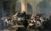 Francisco Jose de Goya The Inquisition Tribunal Sweden oil painting reproduction